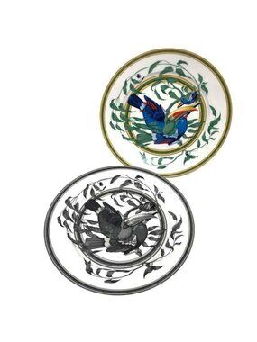 Hermes Toucan Estampe De 27 Set Of 2